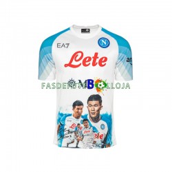 Camisola 1º Equipamento Napoli Face Game Minjae 3 2022-2023 Manga Curta ,Homem
