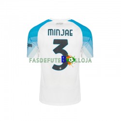 Camisola 1º Equipamento Napoli Face Game Minjae 3 2022-2023 Manga Curta ,Homem