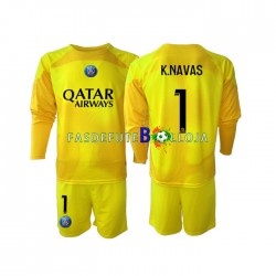 Camisola Guarda-redes 3º Equipamento Paris Saint-Germain K.NAVAS 1 2022-2023 Manga Comprida ,Criança