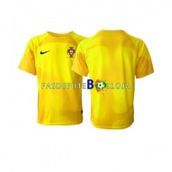 Camisola Guarda-redes 1º Equipamento Seleção Portuguesa World Cup 2022 Manga Curta ,Homem