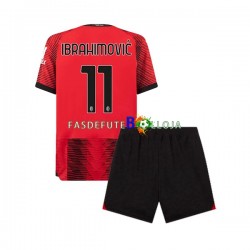 Camisola 1º Equipamento AC Milan Ibrahimovic 11 2023-2024 Manga Curta ,Criança