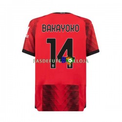 Camisola 1º Equipamento AC Milan Tiemoue Bakayoko 14 2023-2024 Manga Curta ,Homem