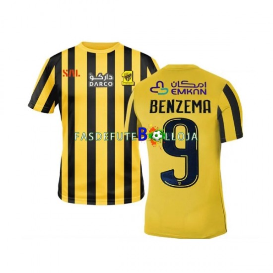Camisola 1º Equipamento Al-Ittihad FC Benzema 9 2022-2023 Manga Curta ,Homem