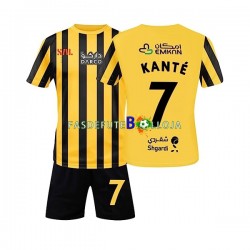 Camisola 1º Equipamento Al-Ittihad FC Kante 7 2022-2023 Manga Curta ,Criança