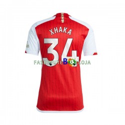 Camisola 1º Equipamento Arsenal Xhaka 34 2023-2024 Manga Curta ,Homem