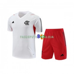 CR Flamengo Branco Camisa e shorts de treino 2023-2024