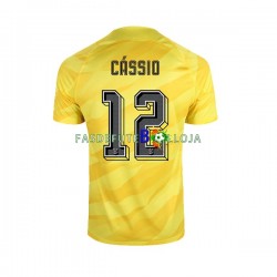 Camisola Guarda-redes 2º Equipamento Corinthians Cassio 12 2023-2024 Manga Curta ,Homem