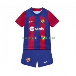 Camisola 1º Equipamento FC Barcelona 2023-2024 Manga Curta ,Criança