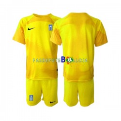 Camisola Guarda-redes 1º Equipamento Seleção Grega 2023 Manga Curta ,Criança