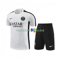 Paris Saint-Germain Branco Camisa e shorts de treino 2023-2024