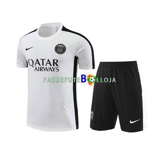 Paris Saint-Germain Branco Camisa e shorts de treino 2023-2024