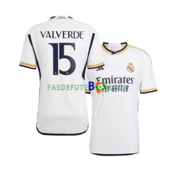 Camisola 1º Equipamento Real Madrid Federico Valverde 15 2023-2024 Manga Curta ,Homem