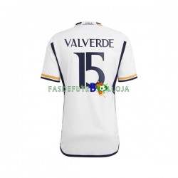 Camisola 1º Equipamento Real Madrid Federico Valverde 15 2023-2024 Manga Curta ,Homem