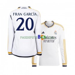 Camisola 1º Equipamento Real Madrid Fran Garcia 20 2023-2024 Manga Comprida ,Homem