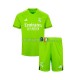 Camisola Guarda-redes 1º Equipamento Real Madrid 2023-2024 Manga Curta ,Criança