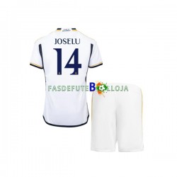 Camisola 1º Equipamento Real Madrid JOSELU 14 2023-2024 Manga Curta ,Criança