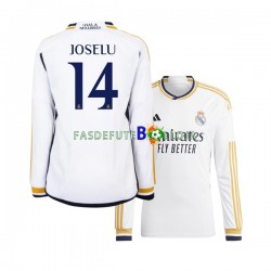 Camisola 1º Equipamento Real Madrid JOSELU 14 2023-2024 Manga Comprida ,Homem