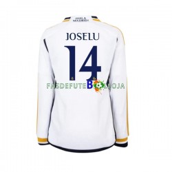 Camisola 1º Equipamento Real Madrid JOSELU 14 2023-2024 Manga Comprida ,Homem