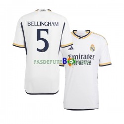 Camisola 1º Equipamento Real Madrid Jude Bellingham 5 2023-2024 Manga Curta ,Homem