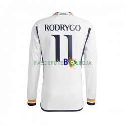 Camisola 1º Equipamento Real Madrid Rodrygo Goes 11 2023-2024 Manga Comprida ,Homem