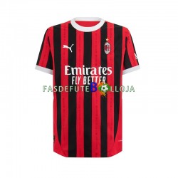 Camisola 1º Equipamento AC Milan 2024-2025 Manga Curta ,Homem