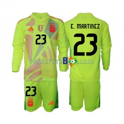 Camisola Guarda-redes 2º Equipamento Seleção Argentina Emiliano Martinez 23 2024 Manga Comprida ,Criança