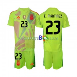 Camisola Guarda-redes 2º Equipamento Seleção Argentina Emiliano Martinez 23 2024 Manga Curta ,Criança