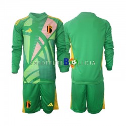 Camisola Guarda-redes 3º Equipamento Seleção Belga Euro 2024 Manga Comprida ,Criança