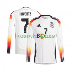 Camisola 1º Equipamento Seleção Alemã Havertz 7 Euro 2024 Manga Comprida ,Homem