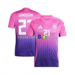Camisola 2º Equipamento Seleção Alemã Ilkay Gundogan 21 Euro 2024 Manga Curta ,Homem