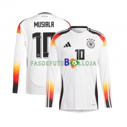 Camisola 1º Equipamento Seleção Alemã Jamal Musiala 10 Euro 2024 Manga Comprida ,Homem