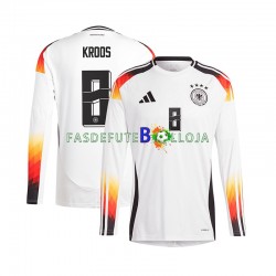 Camisola 1º Equipamento Seleção Alemã Toni Kroos 8 Euro 2024 Manga Comprida ,Homem