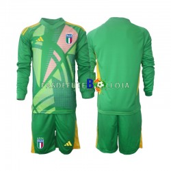 Camisola Guarda-redes 2º Equipamento Seleção Italiana Euro 2024 Manga Comprida ,Criança