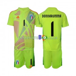 Camisola Guarda-redes 1º Equipamento Seleção Italiana Donnarumma 1 Euro 2024 Manga Curta ,Criança