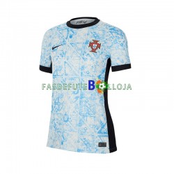 Camisola 2º Equipamento Seleção Portuguesa Euro 2024 Manga Curta ,Feminina