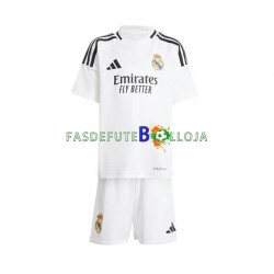 Camisola 1º Equipamento Real Madrid 2024-2025 Manga Curta ,Criança