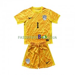 Camisola Guarda-redes 1º Equipamento Seleção Eslovena Jan Oblak 1 Euro 2024 Manga Curta ,Criança