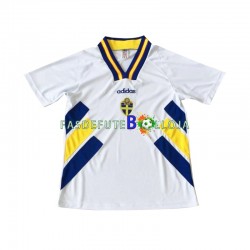 Camisola 2º Equipamento Seleção Sueca 1994 Manga Curta Retro ,Homem