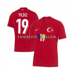 Camisola 2º Equipamento Seleção Turca Kenan Yıldız 19 Euro 2024 Manga Curta ,Homem