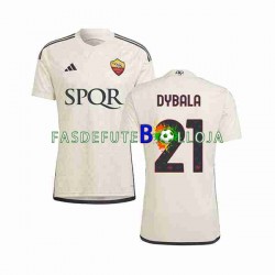 Camisola 2º Equipamento AS Roma Paulo Dybala 21 2023-2024 Manga Curta ,Homem