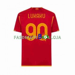 Camisola 1º Equipamento AS Roma Romelu Lukaku 90 2023-2024 Manga Curta ,Homem