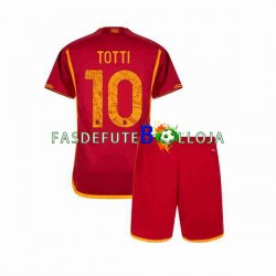 Camisola 1º Equipamento AS Roma Totti 10 2023-2024 Manga Curta ,Criança