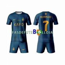 Camisola 2º Equipamento Al-Nassr Ronaldo 7 2023-2024 Manga Curta ,Criança Camisola 2º Equipamento Al-Nassr Ronaldo 7 2023-2024 Manga Curta ,Criança