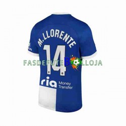 Camisola 2º Equipamento Atlético Madrid 2 Marcos Llorente 14 2023-2024 Manga Curta ,Homem Camisola 2º Equipamento Atlético Madrid 2 Marcos Llorente 14 2023-2024 Manga Curta ,Homem