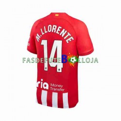 Camisola 1º Equipamento Atlético Madrid 2 Marcos Llorente 14 2023-2024 Manga Curta ,Homem Camisola 1º Equipamento Atlético Madrid 2 Marcos Llorente 14 2023-2024 Manga Curta ,Homem