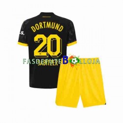 Camisola 2º Equipamento Borussia Dortmund Marcel Sabitzer 20 2023-2024 Manga Curta ,Criança