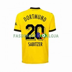 Camisola 1º Equipamento Borussia Dortmund Marcel Sabitzer 20 2023-2024 Manga Curta ,Homem