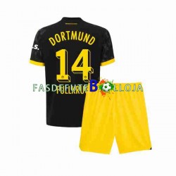 Camisola 2º Equipamento Borussia Dortmund Niclas Fullkrug 14 2023-2024 Manga Curta ,Criança