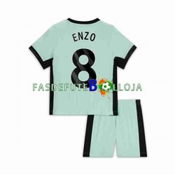 Camisola 3º Equipamento Chelsea Enzo Fernandez 8 2023-2024 Manga Curta ,Criança