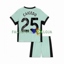 Camisola 3º Equipamento Chelsea Moises Caicedo 25 2023-2024 Manga Curta ,Criança